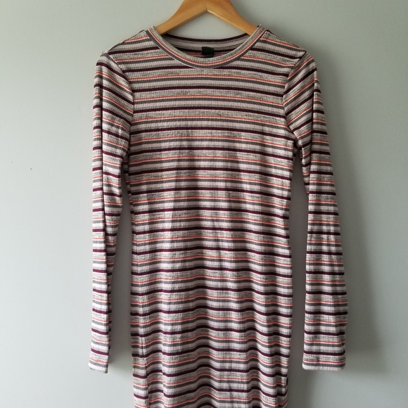 Wild Fable Ribbed Knit Striped Midi Dress - Picture 5 of 10